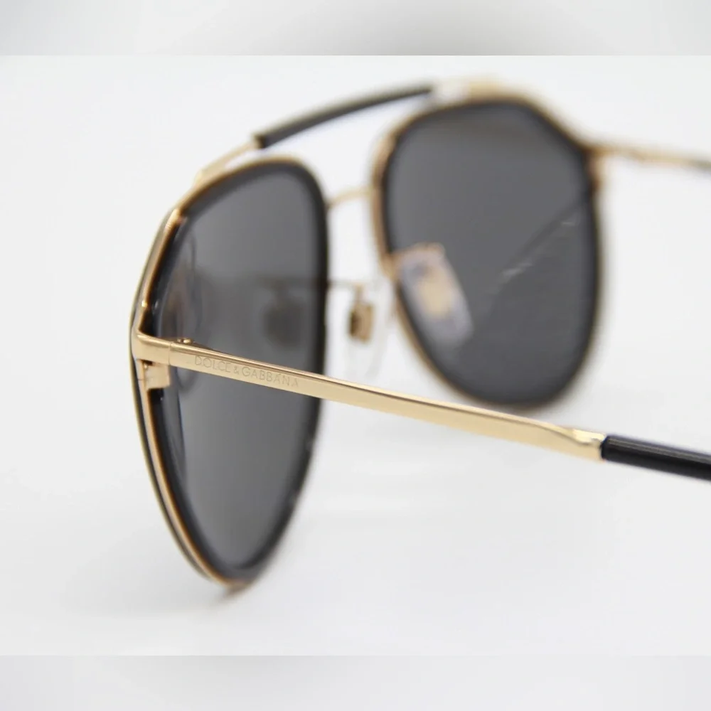 NEW DOLCE&GABBANA DG2277 02/87 DOLCE&GABBANA SUNGLASSES DG 2277 BLACK GOLD